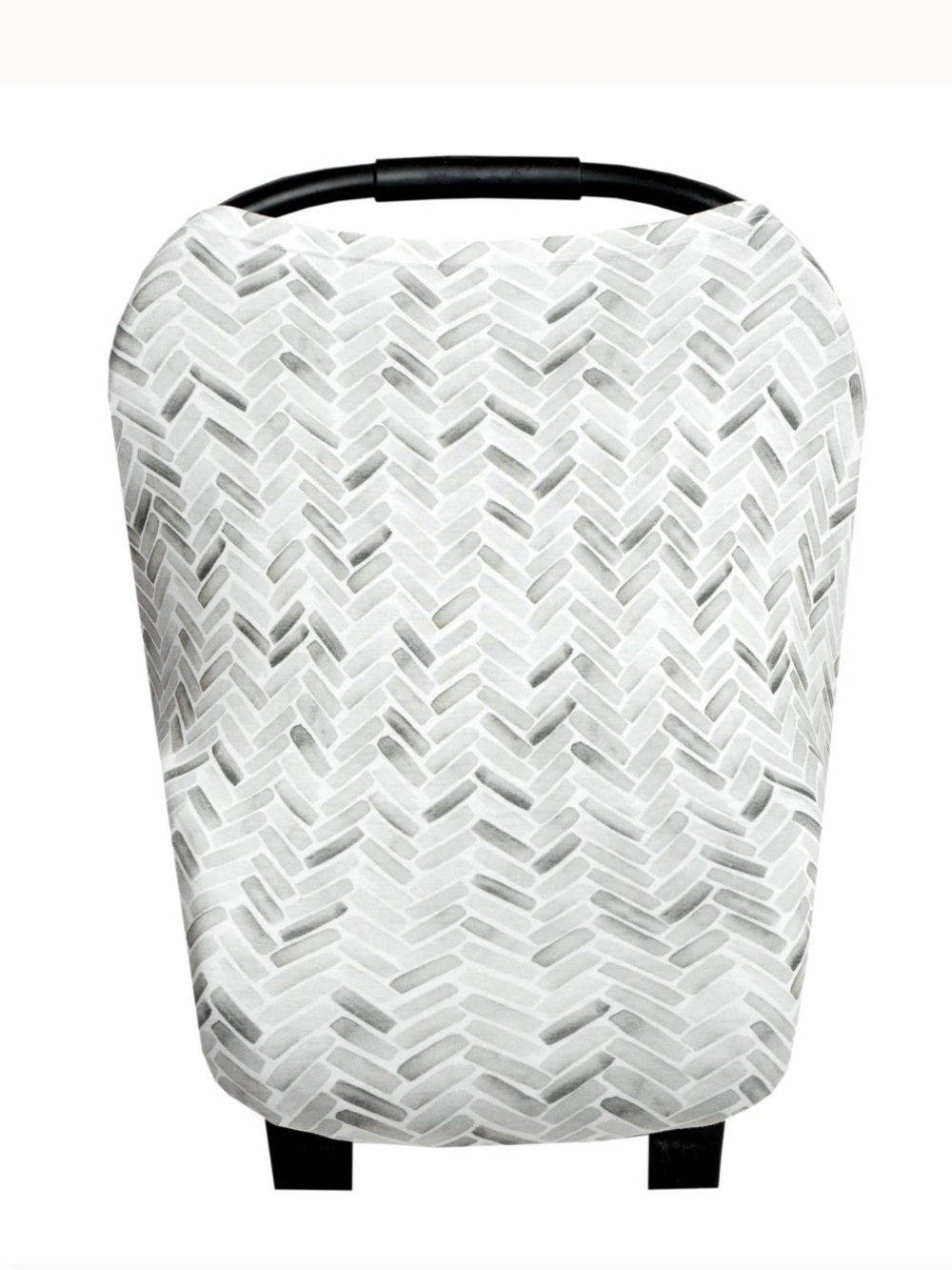 Copper Pearl Alta 5 in 1 Car Seat/Nursing/Shopping Cart Cover Grey Herringbone